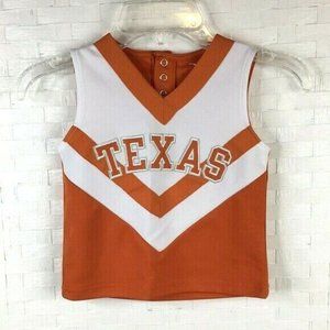 Texas Longhorns Top 2T Orange White Sleeveless *K